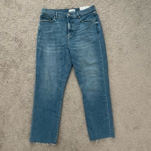 Loft Straight Leg Cropped Jeans Sz 10